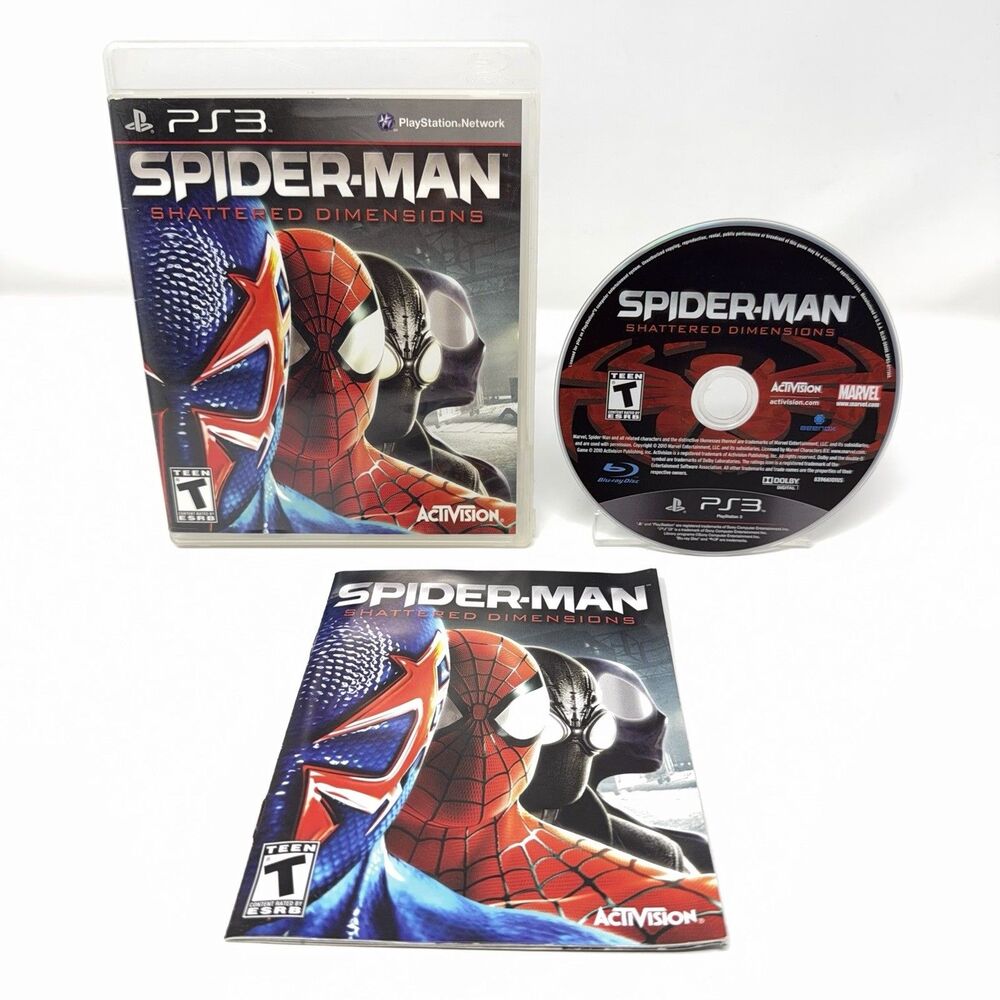 Spider-Man Shattered Dimensions PlayStation 3 2010 CIB Refurbished Tested